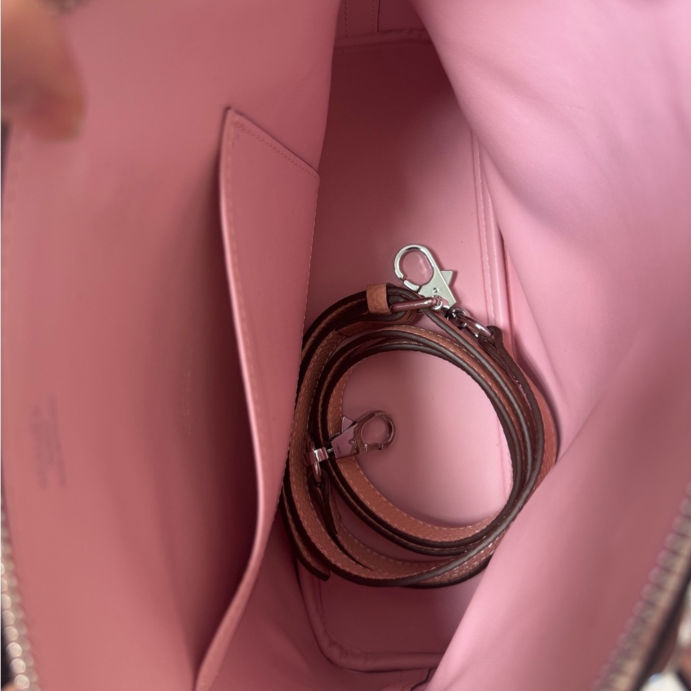Blush Pink Dome Leather Bag - Picture 11 of 11